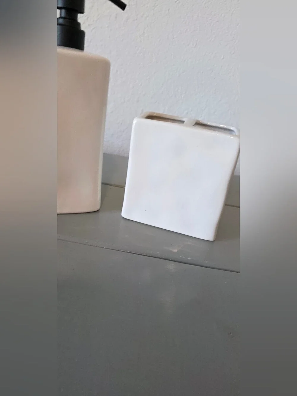 Rae Dunn Soap Dispenser & Brushes Holder